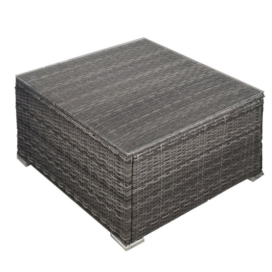 Wicker Coffee Table - Grey