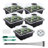 Seed Starter Tray with Grow Light (12 Cells per Tray)