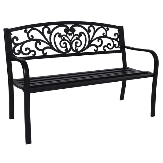 Outdoor Garden Bench - Floral