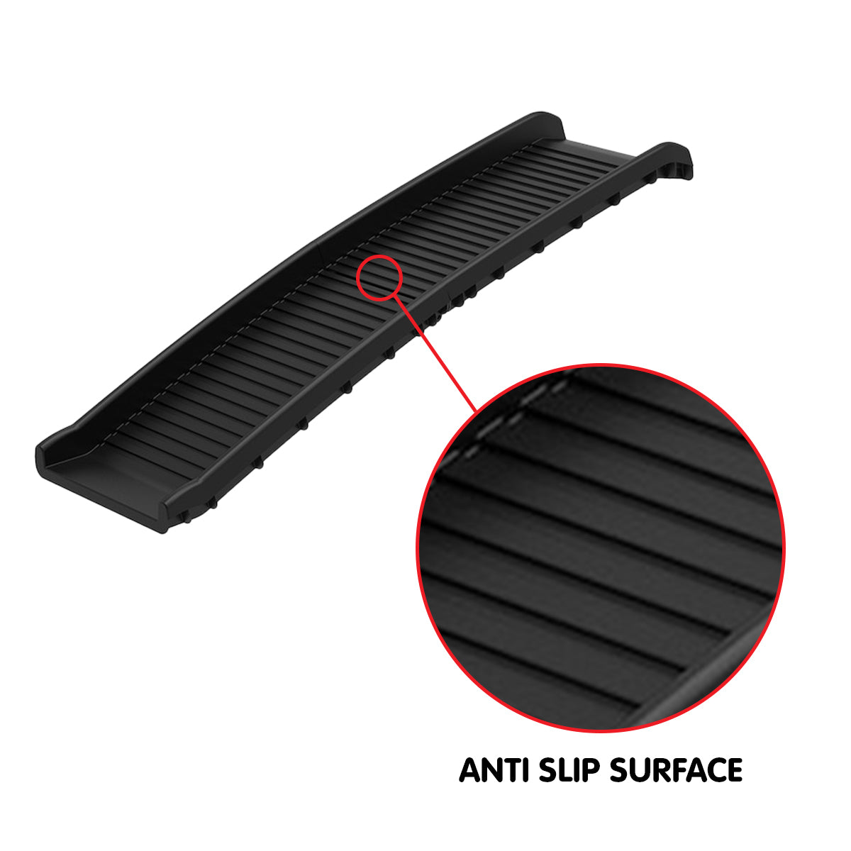 Dog Ramp Foldable Vehicle Ladder Step Stairs - Black