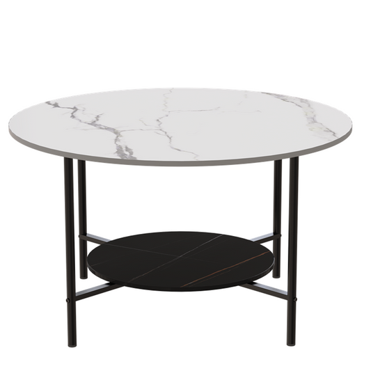 Coffee Table  - Round Two Tier Stone