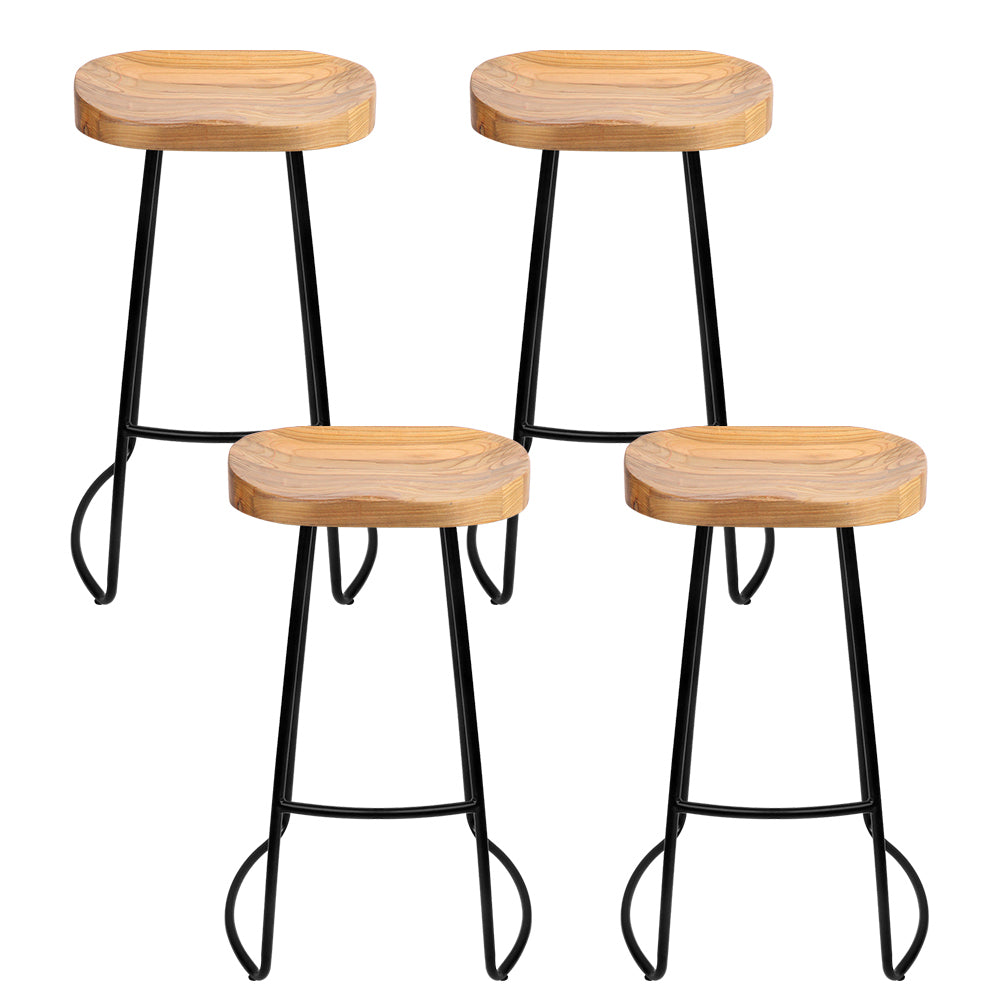 Set of 4 Vintage Tractor Bar Stools - 65cm