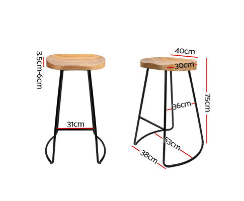 Bar Stools x 4- 75cm