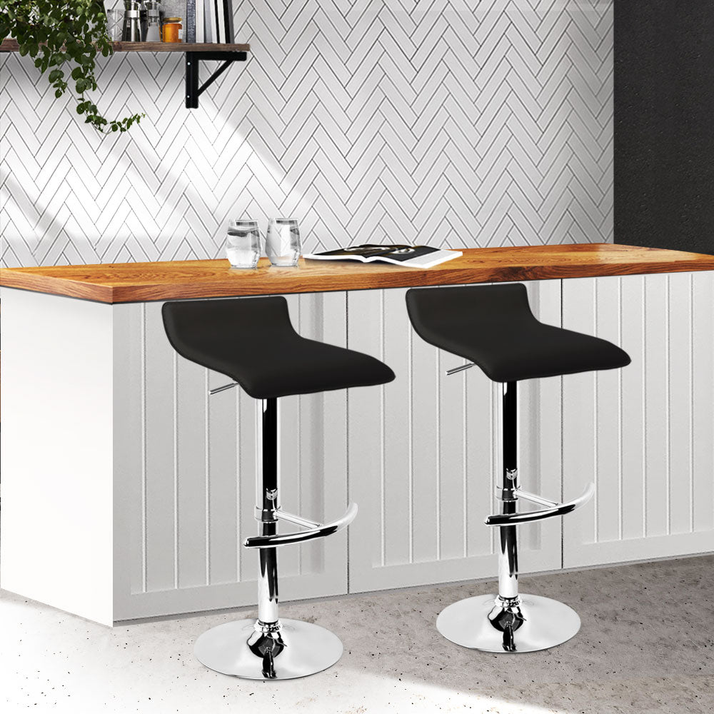 Bar Stools  x 2 - Black