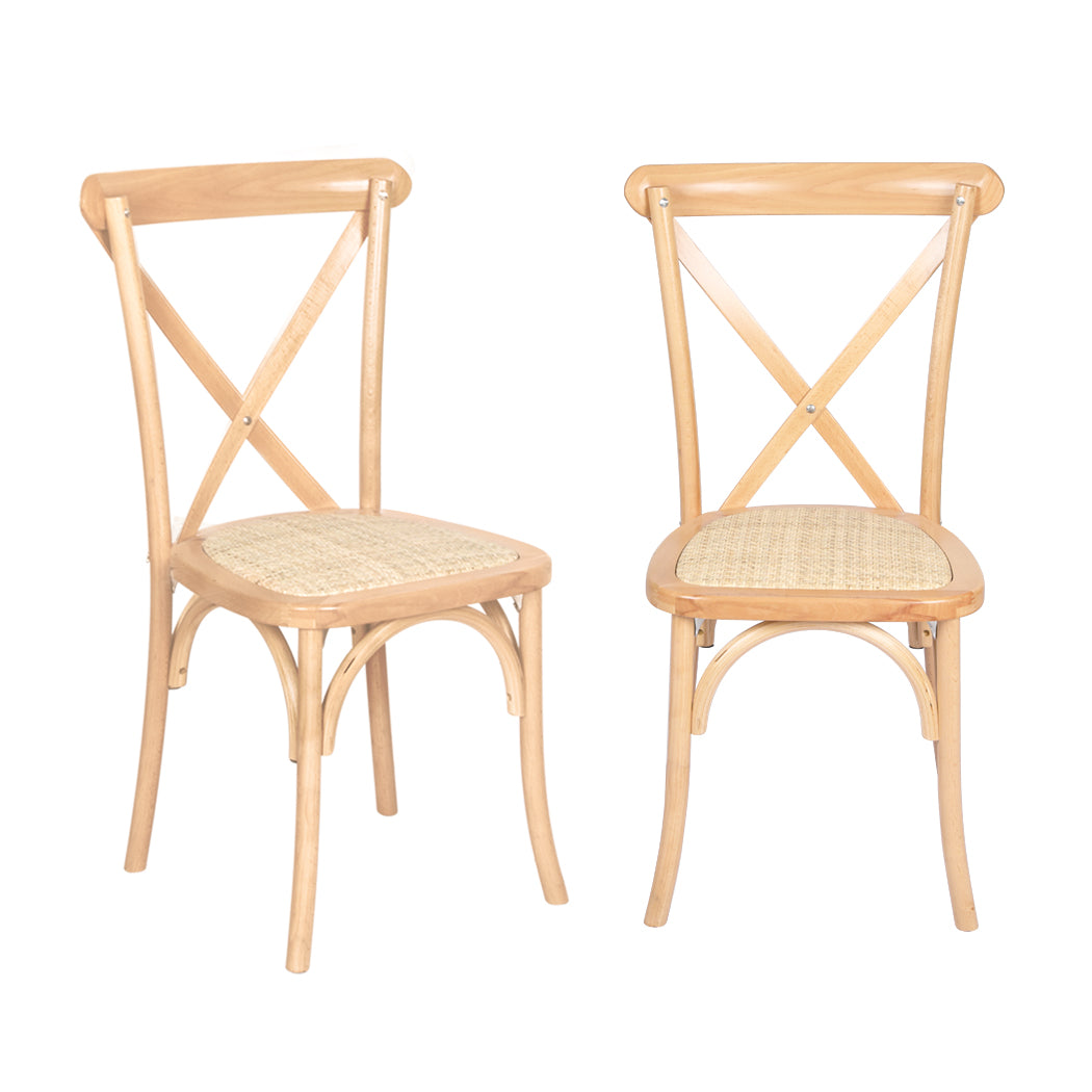 Dining Chairs x 2 - Natural