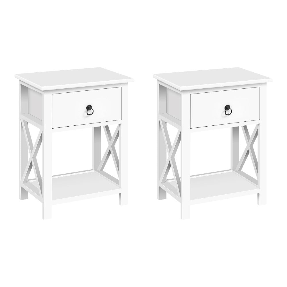 Bedside Tables Set of 2