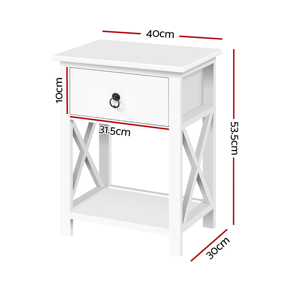 Bedside Tables Set of 2