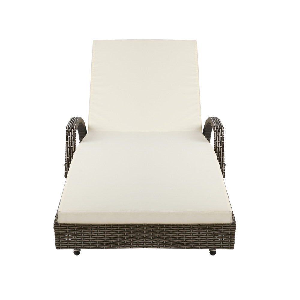 Sun Lounge - Grey & Beige Frame