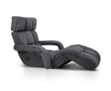 Lounger with Arms  Adjustable – Charcoal