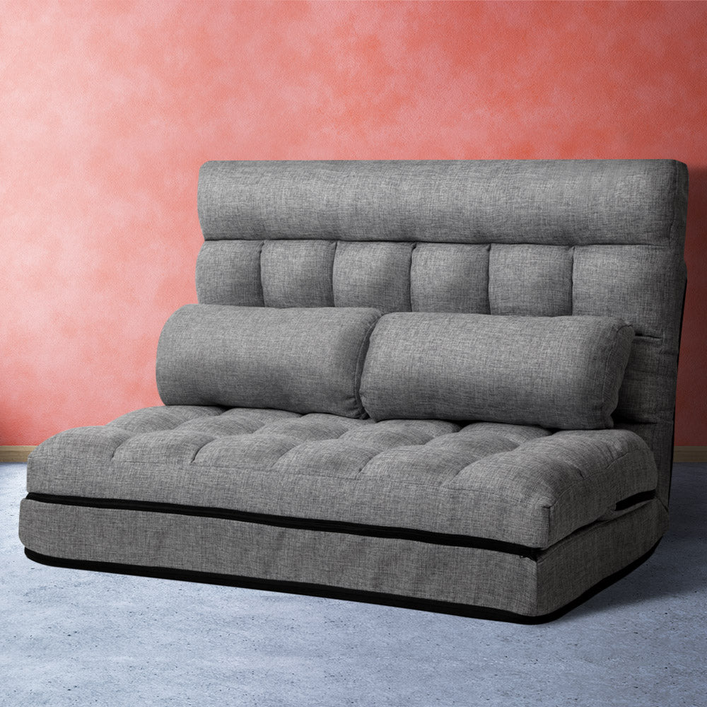 Sofa Bed/Lounge 2-seater - Grey