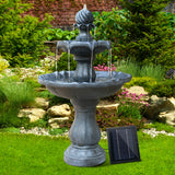 Water Fountain - 3 Tier Solar Powered - Black