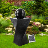 Water Fountain with LED Lights - Black 85cm