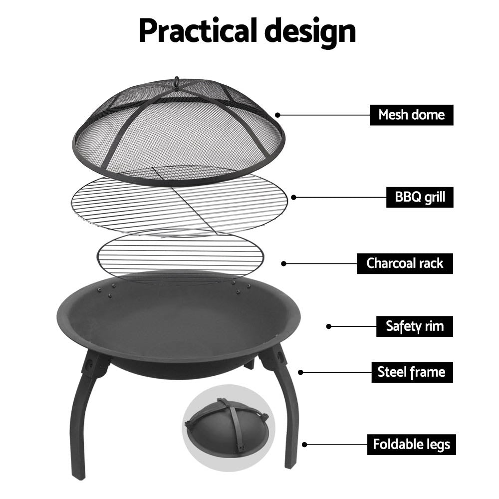 Fire Pit/BBQ 56cm