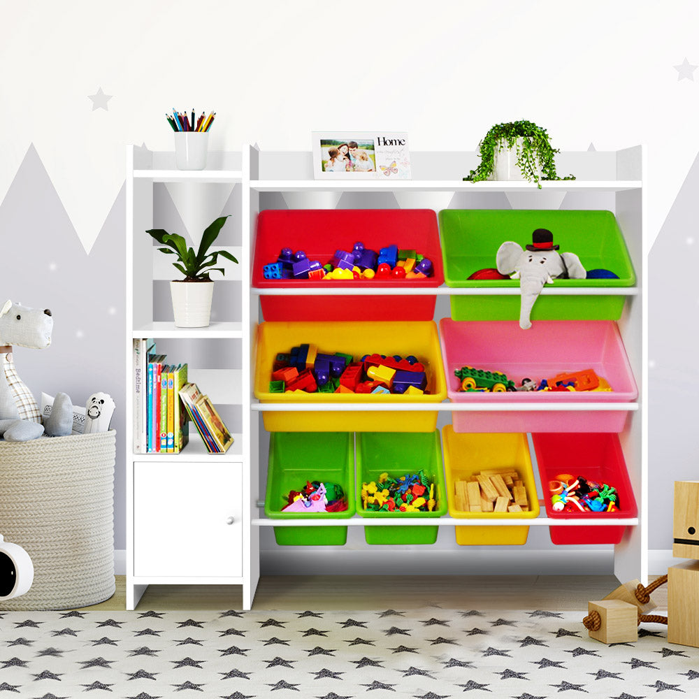 Kids Toy Box Storage - 8 Bins