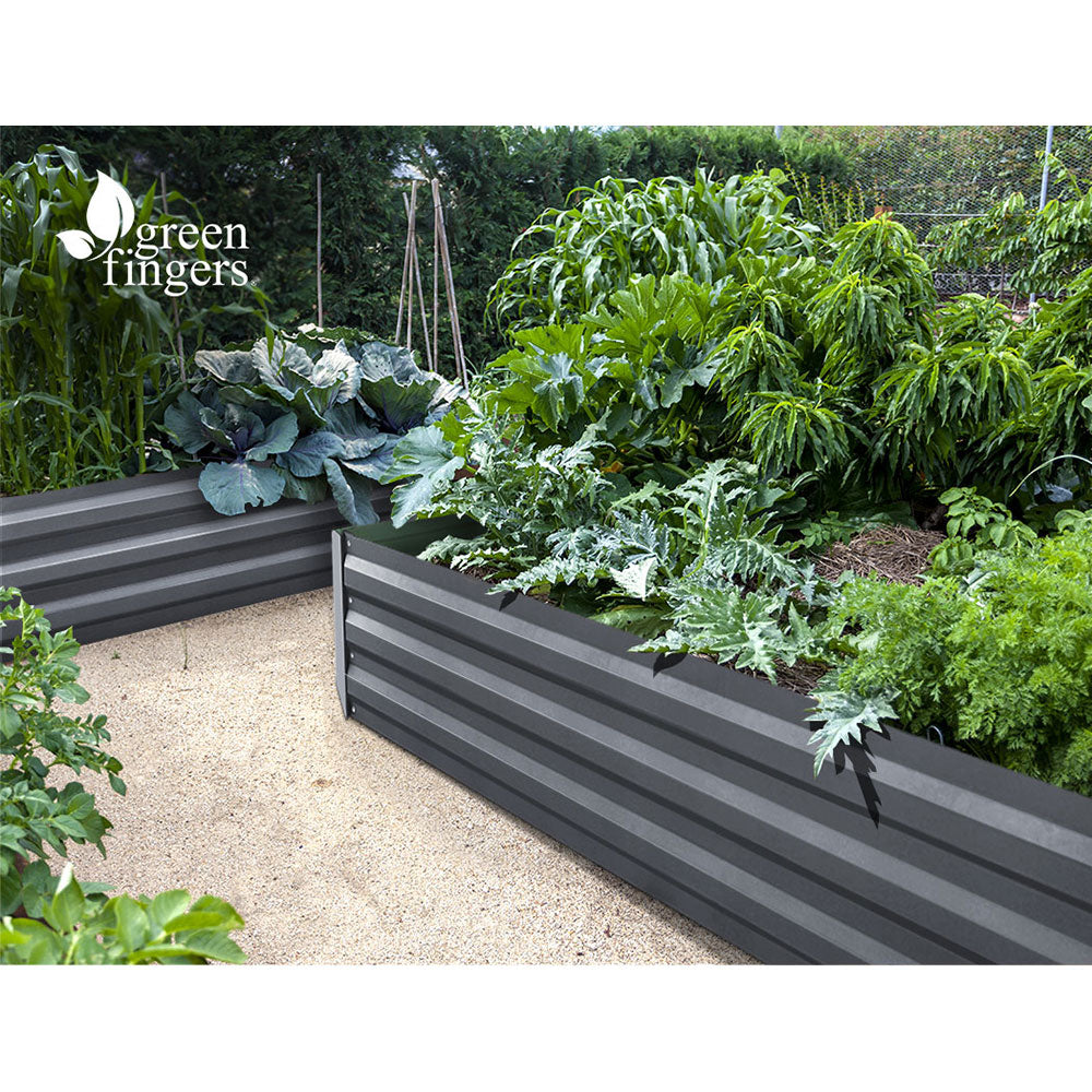 Garden Bed 2PCS 150X90X30CM Galvanised