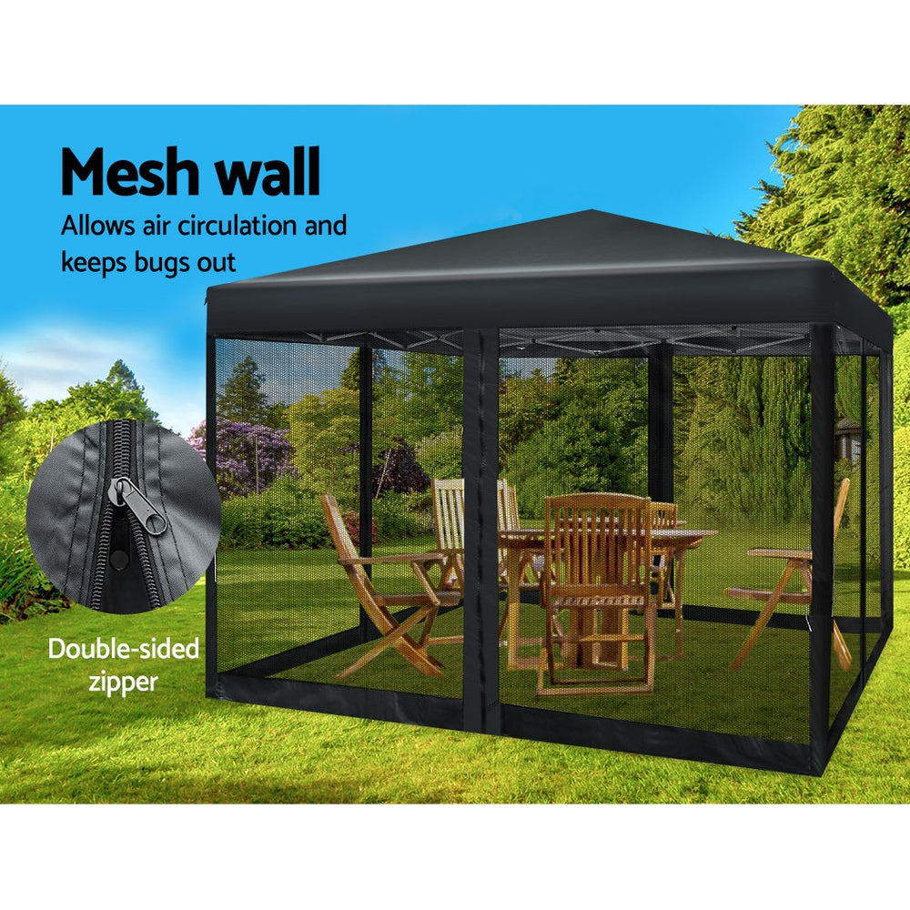 Gazebo - Pop Up Marquee 3x3 - Black