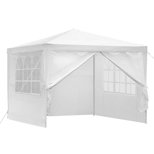 Gazebo 3x3m with walls - White