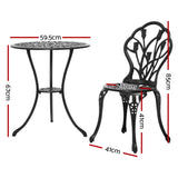 Outdoor Setting 3PC - Black