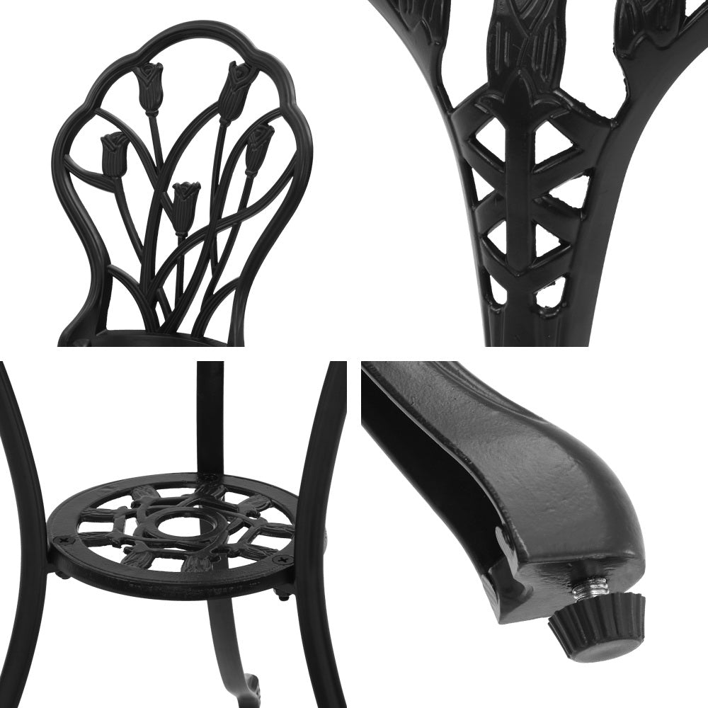 Outdoor Setting 3PC - Black