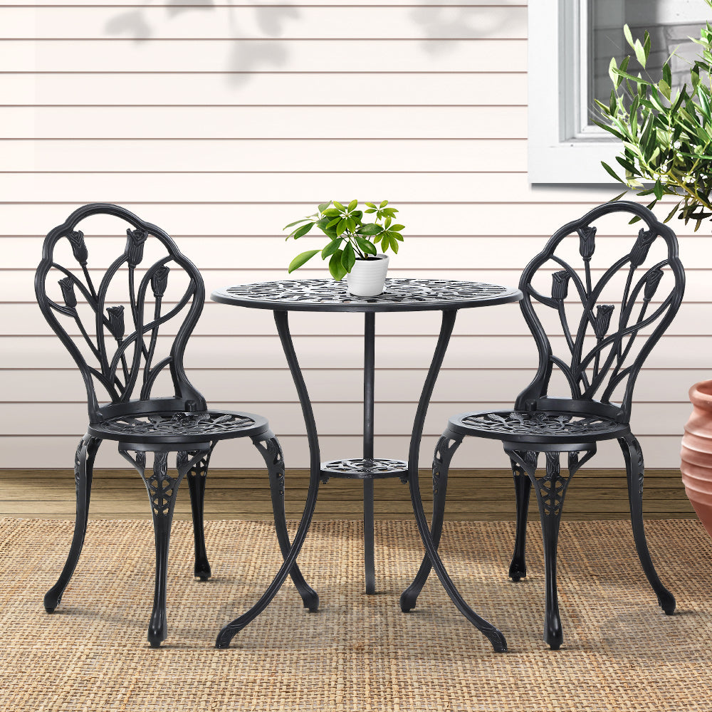 Outdoor Setting 3PC - Black