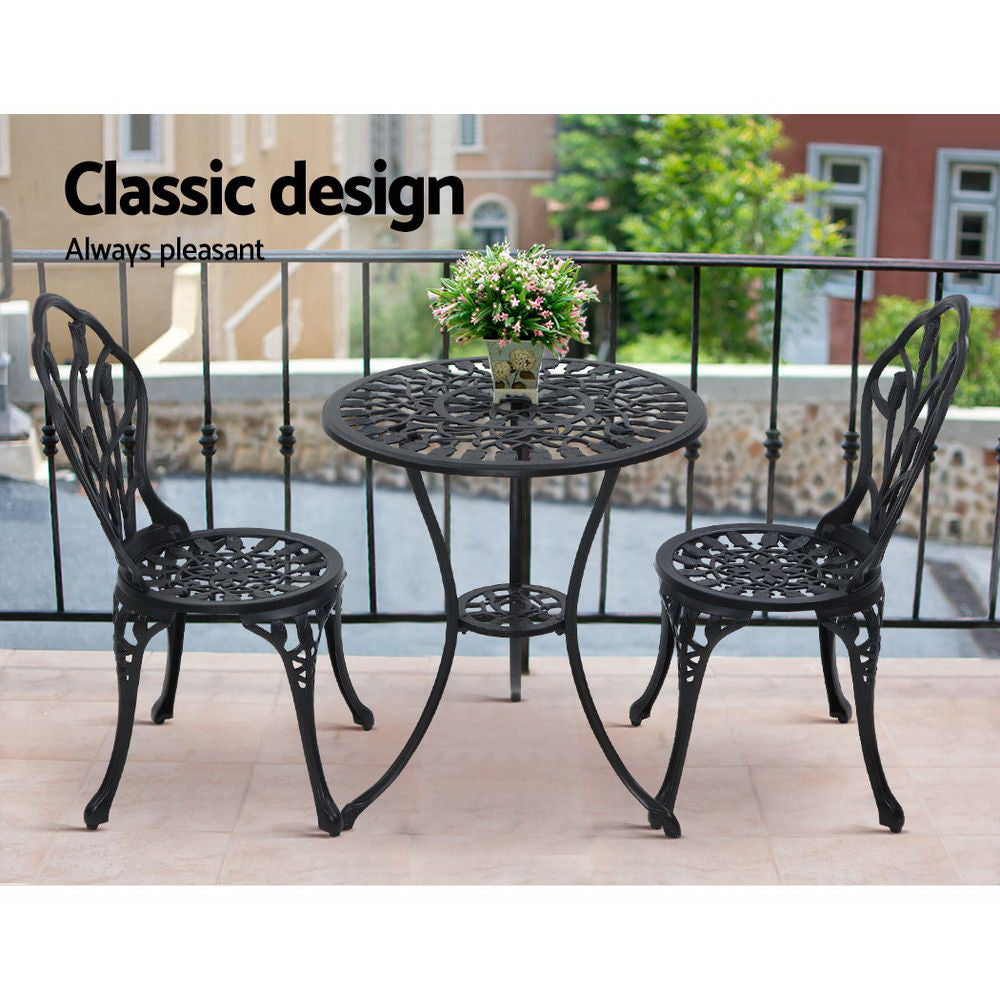 Outdoor Setting 3PC - Black