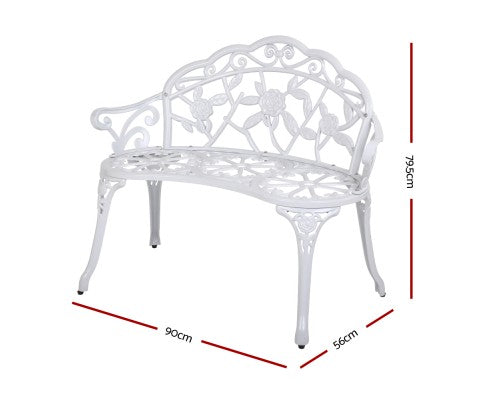 Garden Bench -White