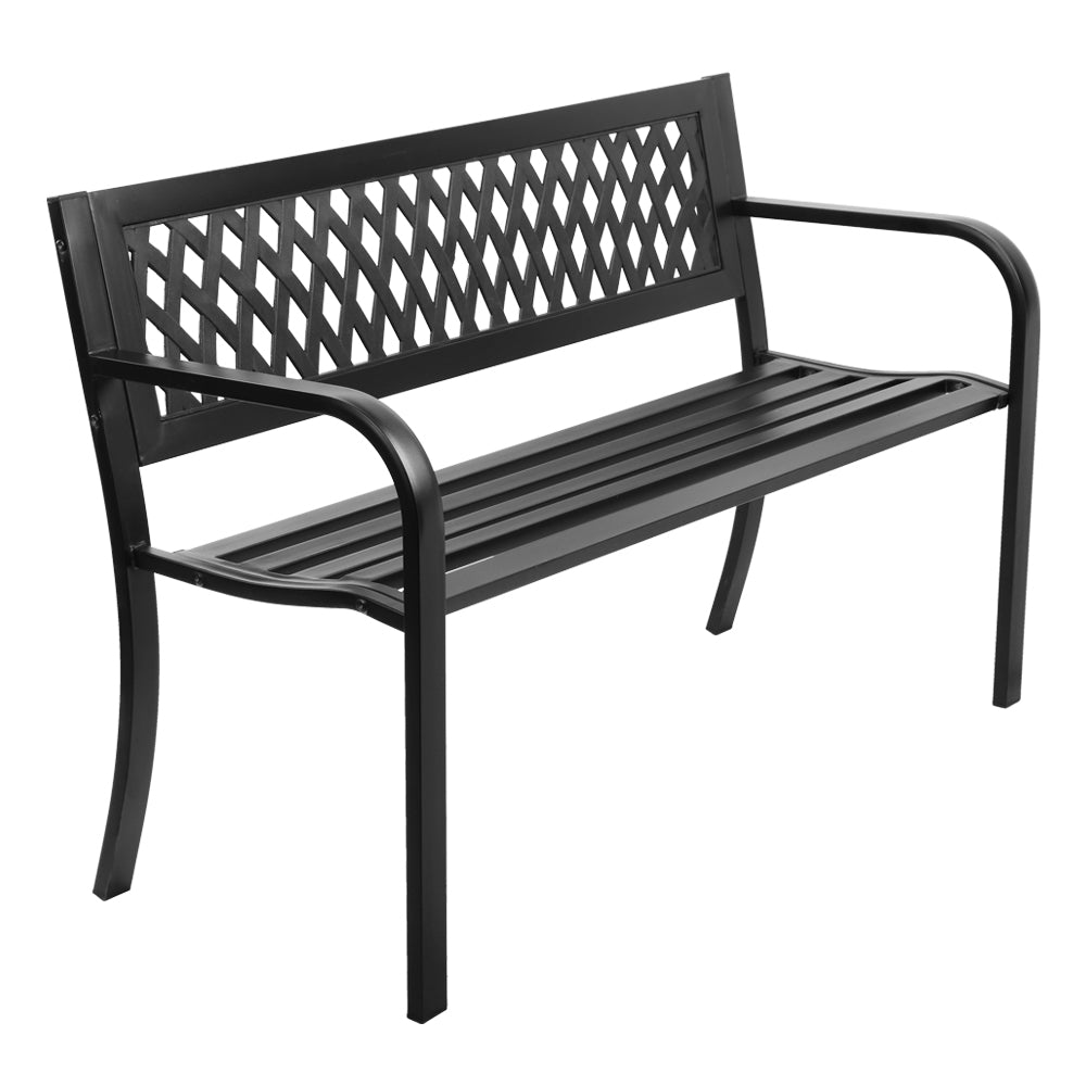 Modern Garden Bench - Black