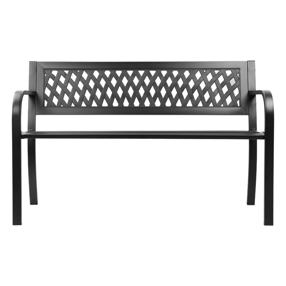 Modern Garden Bench - Black