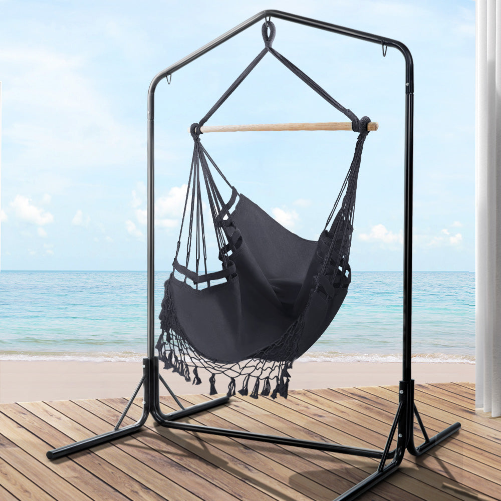 Hammock Chair with Stand - Grey