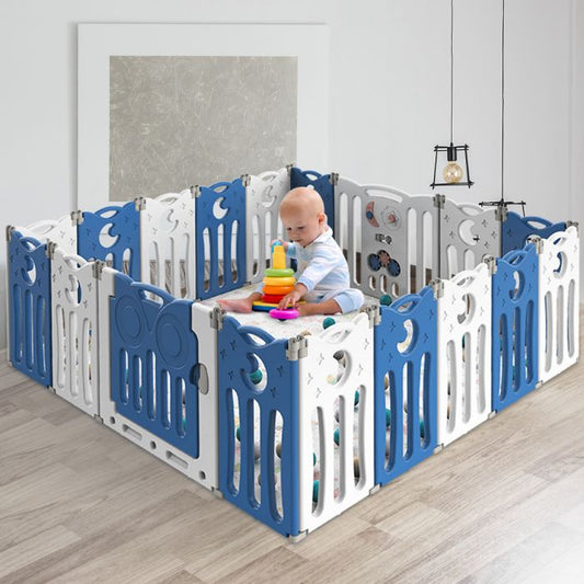 Playpen 18 Panels  - Blue