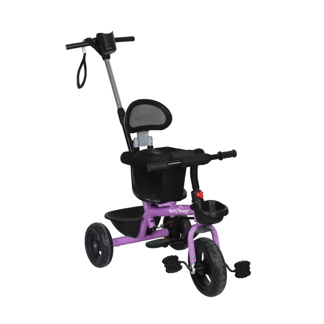 BoPeep Baby Walker Kids Tricycle Ride On Trike Toddler Balance Bicycle Purple