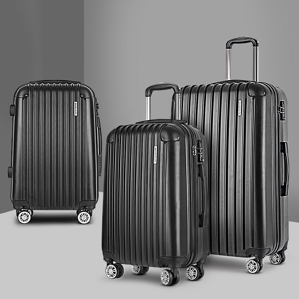 Luggage Set  3 Pc - Black