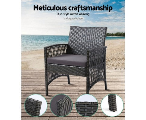 Rattan Setting - 4 piece