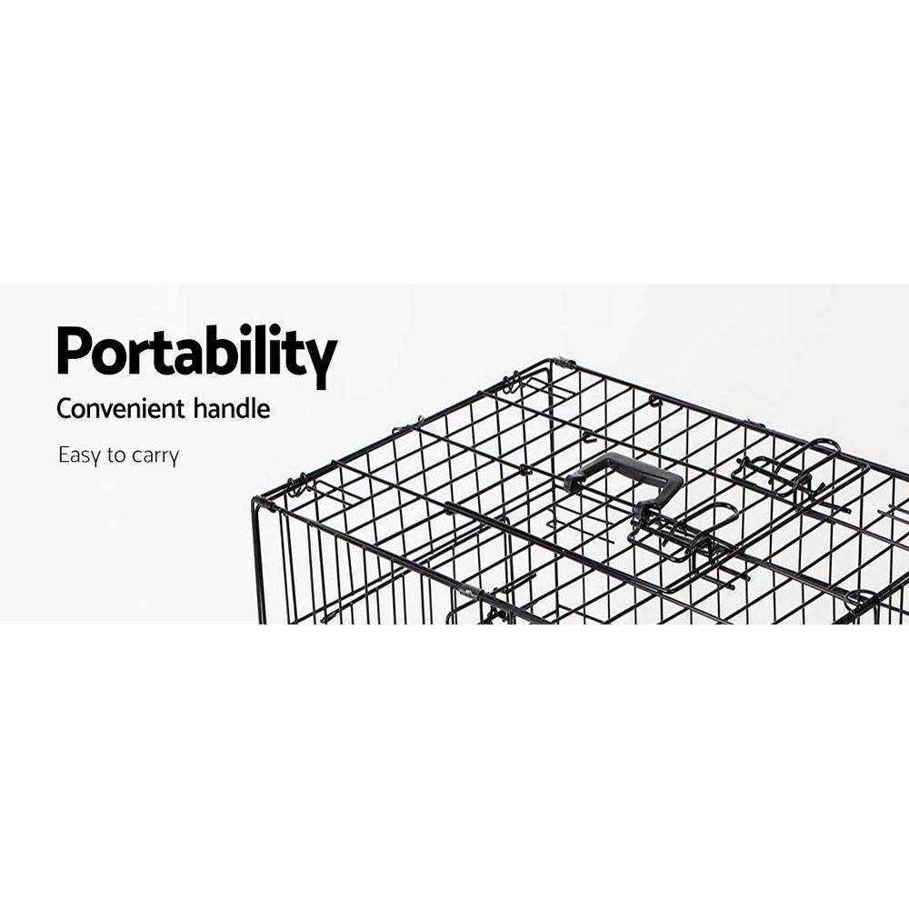 Pet Cage -  45 x 60 x 51cm - Black