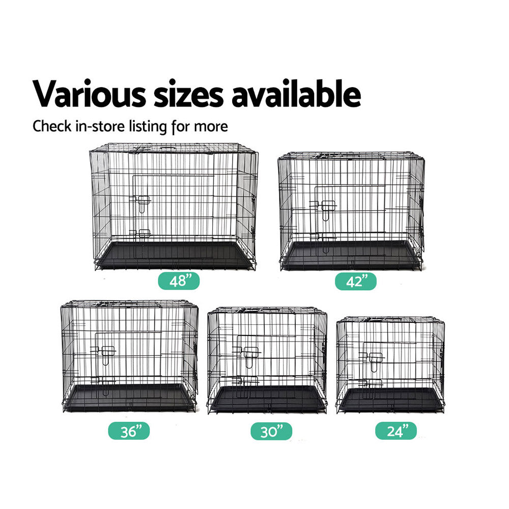 Pet Cage - 74 x 120 x 80cm - Black