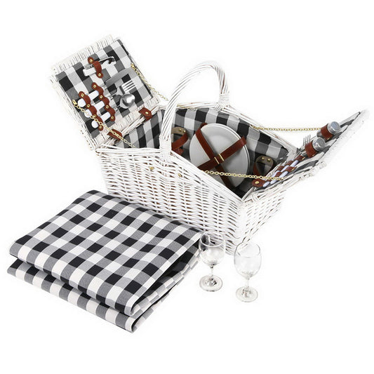 Picnic Basket -Alfresco 2 Person with Insulated Blanket