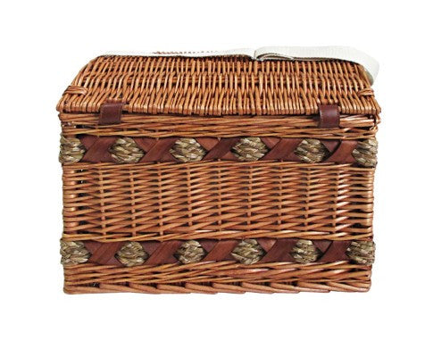 Picnic Basket Set w/ Cheese Board Blanket