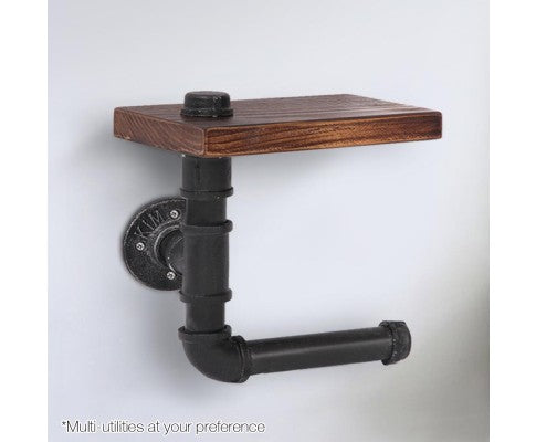 Pipe Shelf Toilet Paper Holder