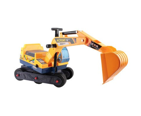 Kids Ride On Excavator Yellow