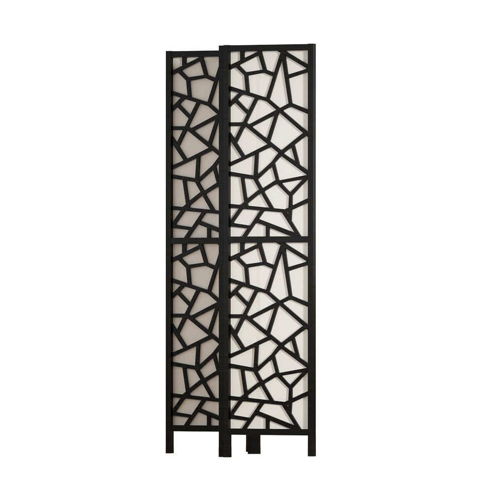 Room Divider - 4 Panel Black