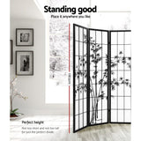 Room Divider - Black & White 4 Panel