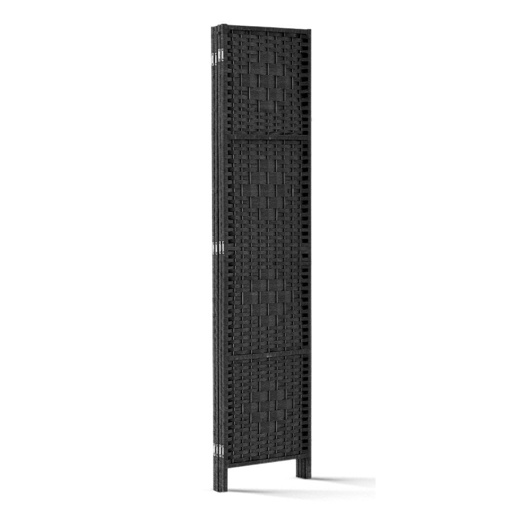 Room Divider  4 Panel  - Black