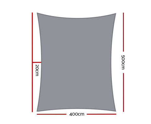 Shade Sail 4x5mtrs - Grey