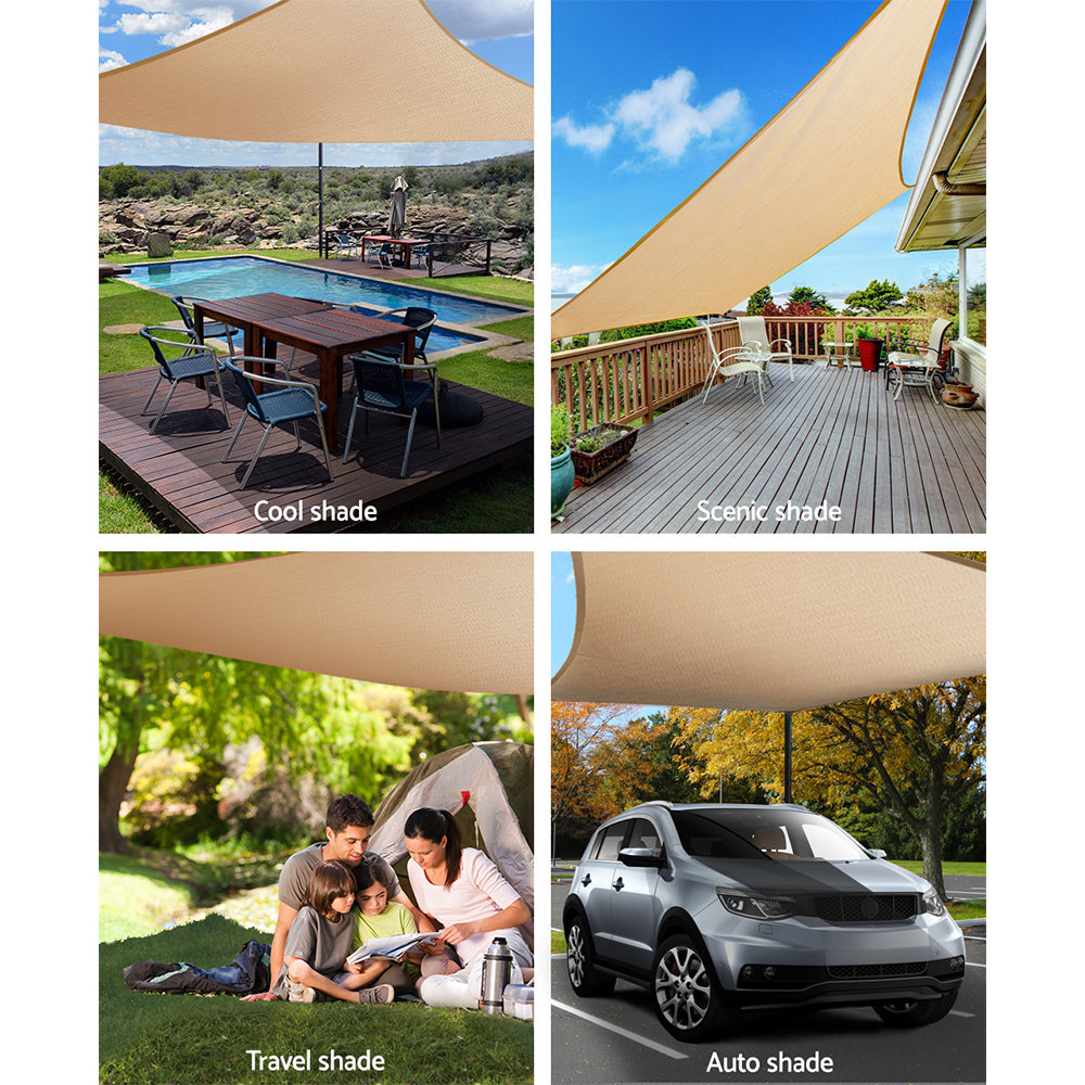 Shade Sail  4x6m - 280gsm Sand