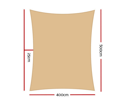 Shade Sail 4x5mtrs - Sand