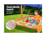 Sand Pit with Water Bowls