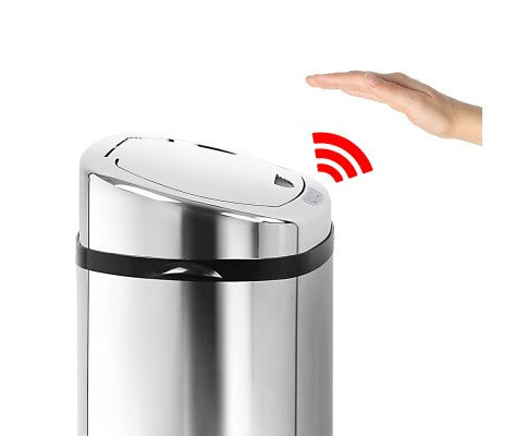 Stainless Steel Motion Sensor Rubbish Bin – 50L