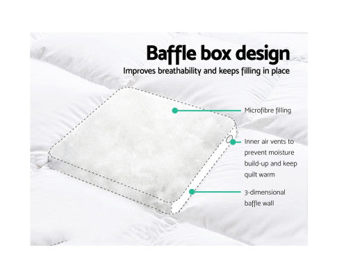 Mattress Topper - Micro Fibre -  King