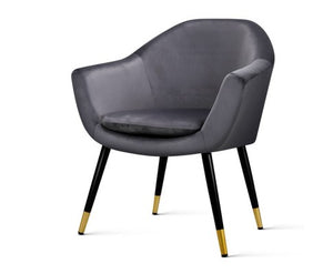 Velvet Chair - Grey