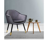 Velvet Chair - Grey